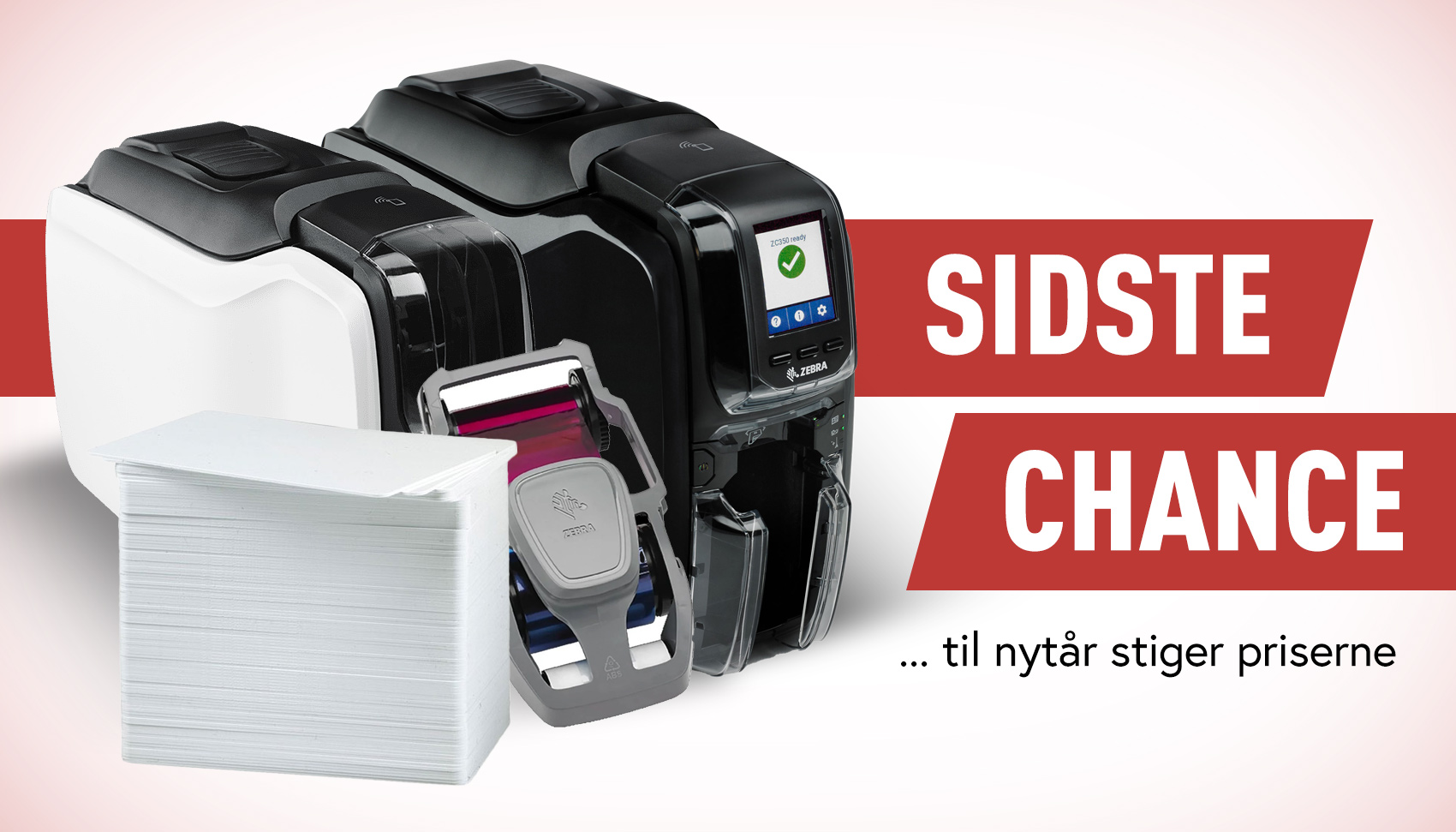 Sidste chance for kampagnepriser på Zebra ZC100 og ZC350 kortprintere!